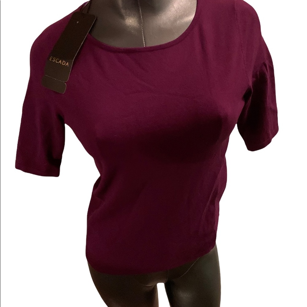 NWT! Gorgeous Escada shirt top purple sexy NEW!